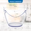 Devine Accessories - Ice Bucket Clear Acrylic 3.5 Liter Good