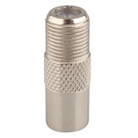 Jopto 6PCS Female To Male TV Aerial Coaxial Coupler Cable F-Connectors Adaptor Satellite T/F Type Screw Connector Socket Antenna Distributor to RF Coax Aerial Male Nickel Plating Adapter Converter