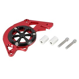 F FIERCE CYCLE Red Motorbike CNC Aluminum Front Chain Guard Sprocket Engine Cover Replacement for Honda MSX125 2013-2017