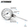 MEANLIN MEASURE 1/2" NPT Bimetal Thermometer for hot Water, boilers,
