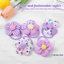 20 Pcs Toddler Hair Ties for Girls, Baby Hair Tie Cute Flower Elastic Scrunchies, Seamless Ponytail Holders, Little Girls Hair Accessorie