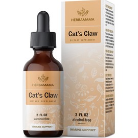 Cats Claw Tincture - Organic Cat’s Claw Herb Drops - Uncaria Tomentosa Bark Liquid Extract - Alcohol-Free - Vegan Supplement - 2 fl oz