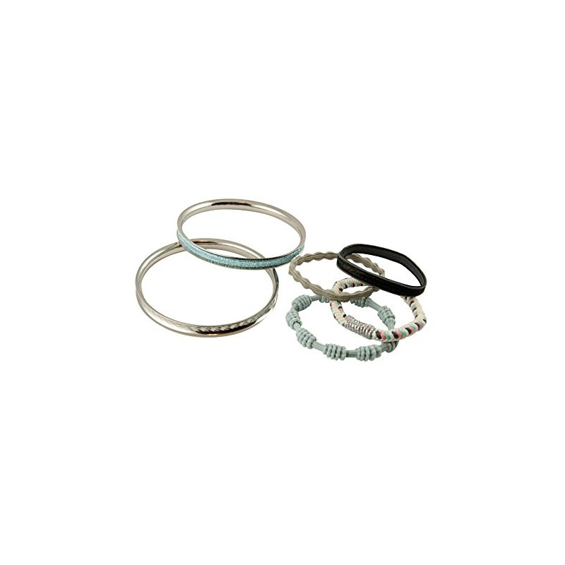 Goody Boutique Hair Tie Bracelets, Skinny/Silver