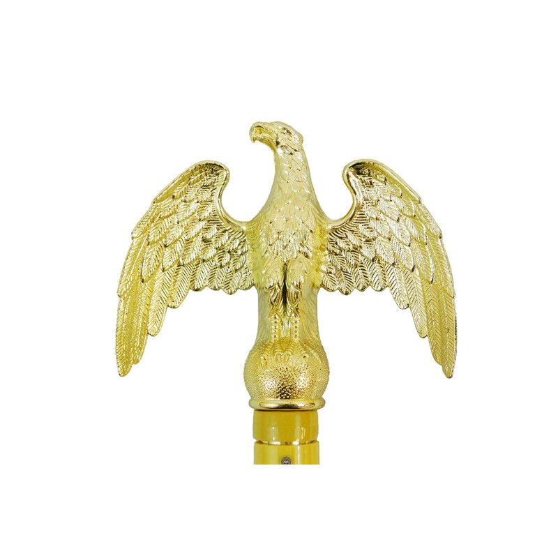 8ft Gold Aluminum Flag Pole (Eagle Top)