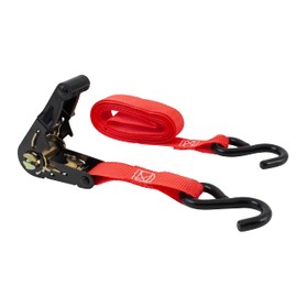 Mytee Products 1" x 10' Ratchet Strap with S Hook - Red