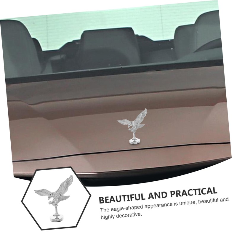 MUCKLILY 3D Metal Front Logo Eagles Car Magnet Hood Ornament