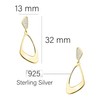 SOFIA MILANI - Women's Earrings 925 Silver - Oval Earrings,