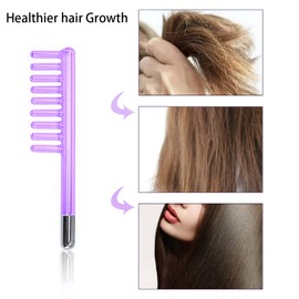 Electrode Wand Glass Tube Handheld Spare Parts for Hi Frequency Instrument Elitzia ETJX006AS (Violet Comb)