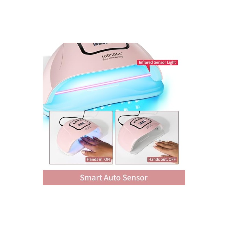 JODSONE U V LED Nail Lamp, Nail Dryer for Gel