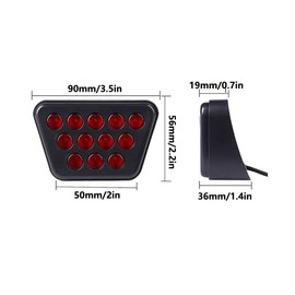 TOTMOX Third 3RD Rear Tail Brake Light Warning, Brake Light, Universal Car Rear Driving Fog Pilot Lights, Rear Tail Third Brake Lamp, Driving Pilot Flash, Brake Flashing Light