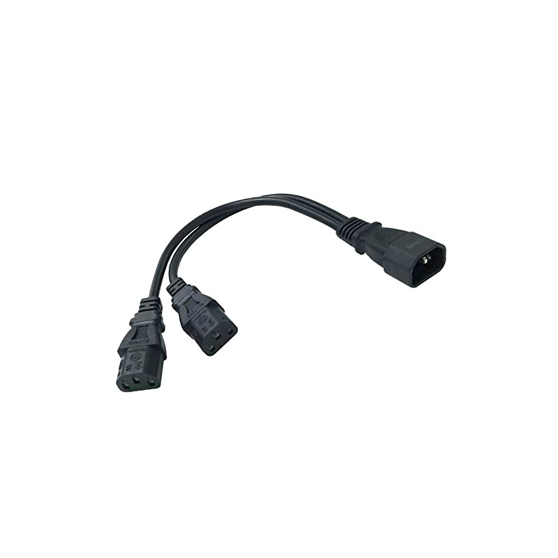 UPS Server C14 to 2 x C13 Y Splitter Adapter