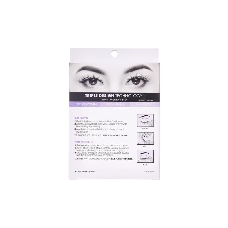 Kiss Lash Couture Triple Push-Up Collection Bombshell (Pack of 2)