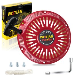 WOTIAN GX340 GX390 Pull Start Assembly Compatible with Honda GX 340 390 11hp 13hp Engine Generator Parts Replaces 38400-ZE3-W01ZA Recoil Starter Red