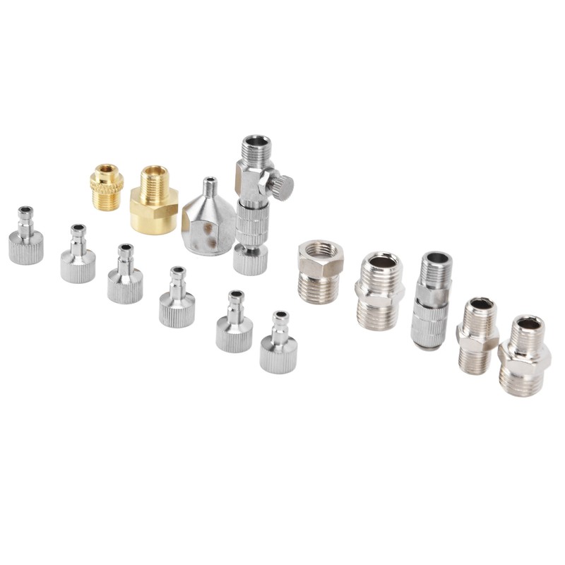 15PCS Airbrush Adapter Set Stainless Steel Airbrush Quick Release Disconnect