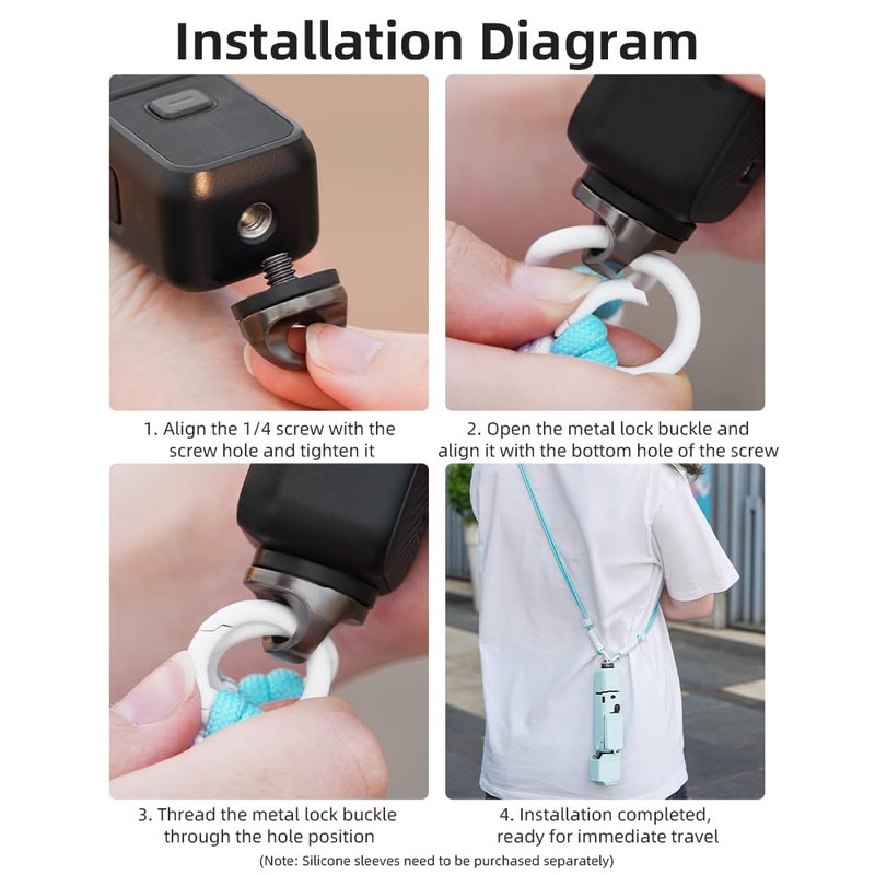 [Coyktonty] Compatible with DJI Osmo Pocket 4 3/INSTA360 X5 X4