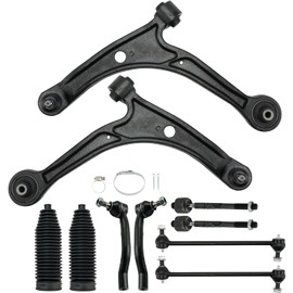 KAX Front Lower Control Arm w/Ball Joint & Sway Bar End Link & Tie Rod End Fit for 2006 2007 2008 Hon-da Pilot 2006 Acura MDX Suspension Kit K621349 K621350 10pcs