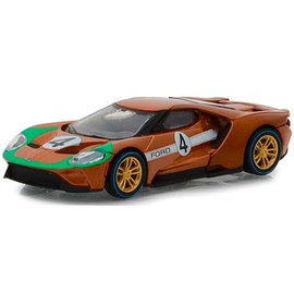 2017 GT #4 Tribute to 1966 GT40 Mk II Brown Racing Heritage Series 2 1/64 Diecast Model Car by Greenlight 13220A