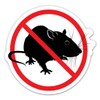 No Rats Sign - 12" Vinyl Sticker Waterproof Decal