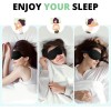Antifaz para Dormir Ergonómico Negro Espuma Memoria Ajustable Bloquea Luz