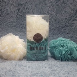 Haode Double Shower Loofah 2-Pack Set/Shower Puff 2ea