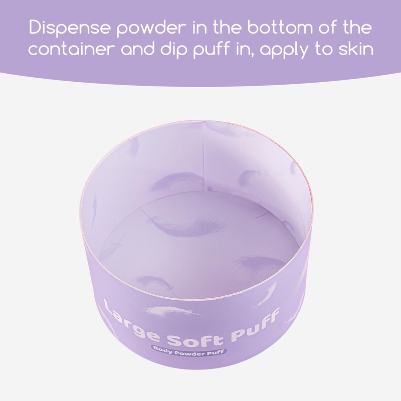 Oopoto Large Body Powder Puff for Dusting Powder, Women Powder