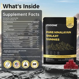 Zooone-Xizhi Lai Shilajit Gummies – Pure Himalayan Formula, Natural Energy, Vitality & Wellness Supplement, Boosts Stamina and Daily Health