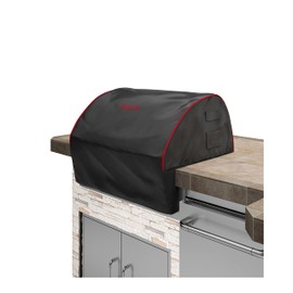 Bull Outdoor Products 72016 24" Steer Grill Head Cover, Black W/Red Piping