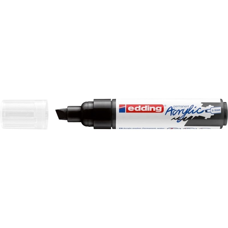 edding 5000 acrylic marker broad - black - 1 waterproof