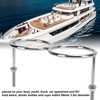 316 Stainless Steel Double Ring Cup Holder with Mounting Nut