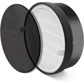 H13 True HEPA Filter (99.97%) Compatible with WBM Smart AR-04, Geniani G-2000-FL and Secura/GBlife/TCL/CISNO/iHome KJ65F-A1 and KJ65F-A2 Air Purifiers, 3-Stage Filtration, Premium Replacement filter