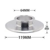 QMINOX 4 Inch × 2 Inch Sanitary Fitting End Cap