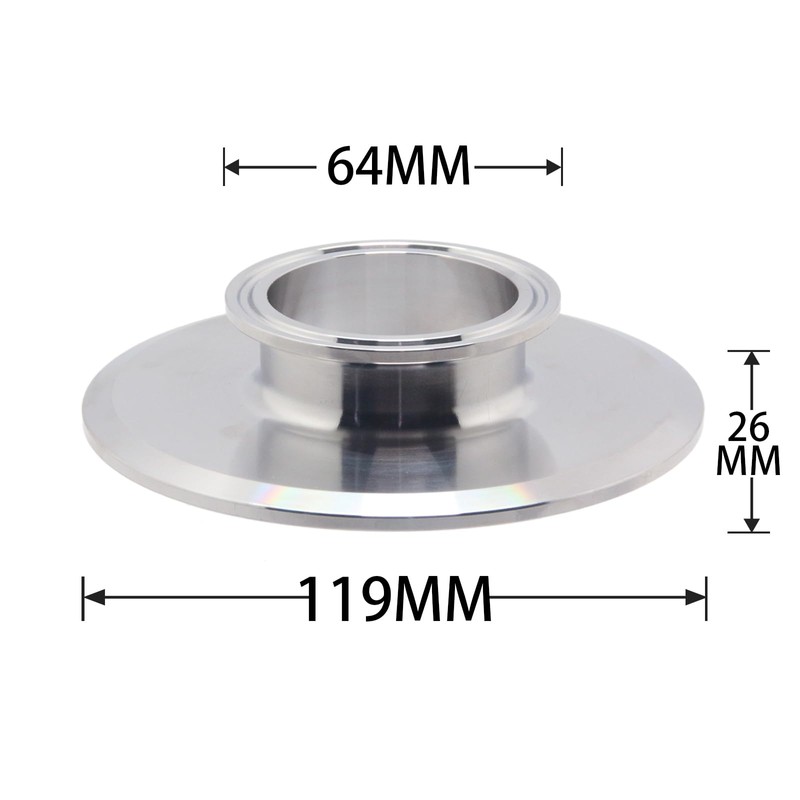 QMINOX 4 Inch × 2 Inch Sanitary Fitting End Cap
