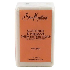 Shea Moisture Soap 8 Ounce Bar Coconut & Hibiscus Shea Butter (235ml) (6 Pack)