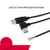BigCheer USB 2.0 auf blankes Kabel, offene Kabelenden, 30cm Strom,