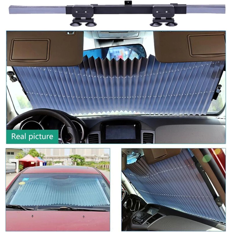 Car Auto Curtains – Retractable Front/Rear, Summer UV Shades