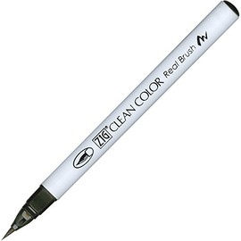Zig Clean Color Real Brush Marker Pen 095 Dark Grey