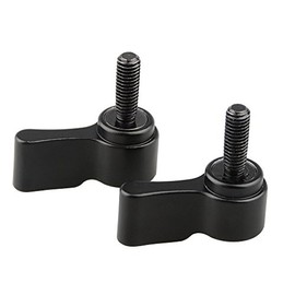 CAMVATE M5 Male Threading（18mm long） Rotating Knob Adjustable Thumb Lever Screw (Black)