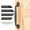 Eumtenr Rustic Barn Door Handle, 10" Heavy Duty Large Design