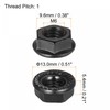 sourcing map M6 Serrated Flange Hex Lock Nuts, Carbon Steel