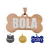 Placa de Identificación para Perros, Acero Inoxidable, (, Oro Rosado)