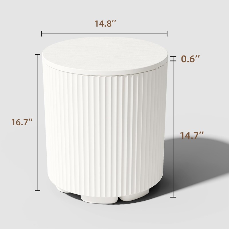 Trygoal Outdoor Cooler Side Table, 2-in-1 Ice Chest Cool Side