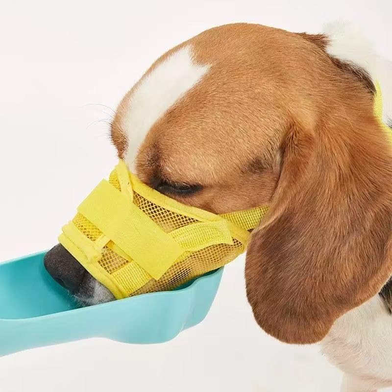 Dog Muzzles to Prevent Biting,Adjustable Dog Muzzle, Breathable Mesh with