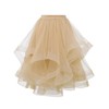 DRESSTELLS Tulle Skirts for Women, A Line Elastic Waist Tiered