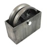 6" Cast Iron V-Groove Wheel with Weldable Steel Box for