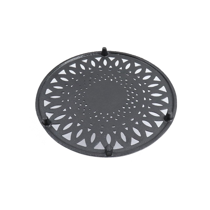 Antrader Cast Iron Trivet,Sunflower Style Racks Stands with Pegs, Rustproof