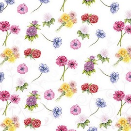 20 Napkins Colourful Flower Flowers Spring Summer Meadow Decoupage Table Decoration 33 x 33 cm