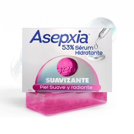 Asepxia, Jabón en barra Suavizante jabón facial y corporal, 53% Serum Hidratante, 100g