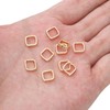 18K Real Gold Plated Non-Tarnish Double Hole Linking Rings 9.5x9.5mm