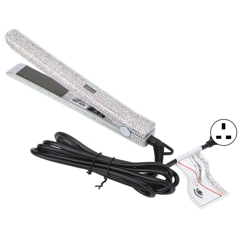150W Hair Straightener Rhinestone Electric 2 in 1 Faster Shape