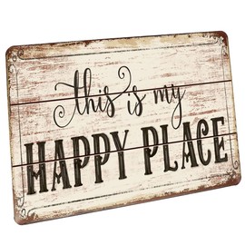 Hioni This is My Happy Place Tin Sign